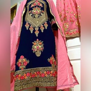 Ethnic Indian Punjabi Pakistani kameez sharara kurta salwar for bridal wedding
